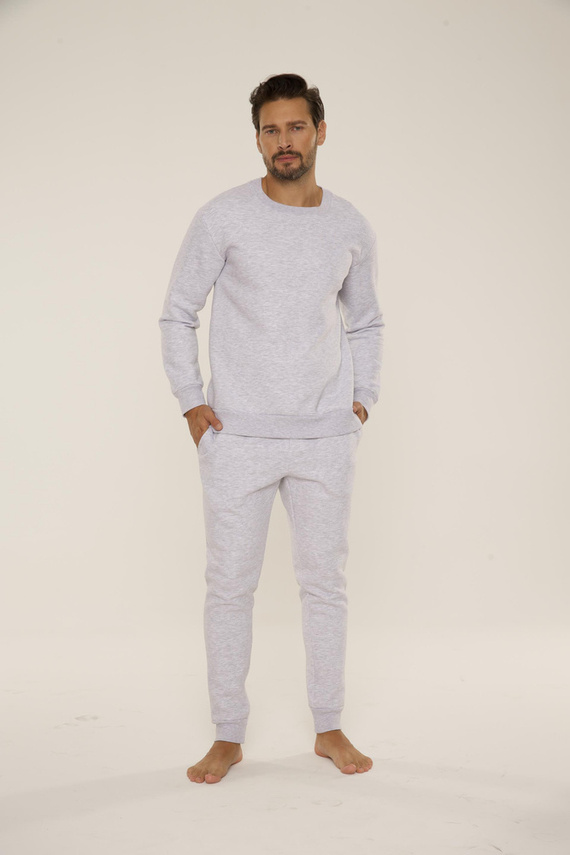 813 Indigo Мъжки спортен костюм от De Lafense - светъл меланж