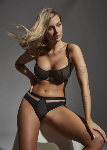 2351 Maxi Lupoline мек сутиен - черно бежово