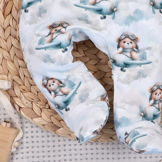 NINI Baby Bear Pilot органични бебешки полугащеризони 100% ABN-5750/PIL