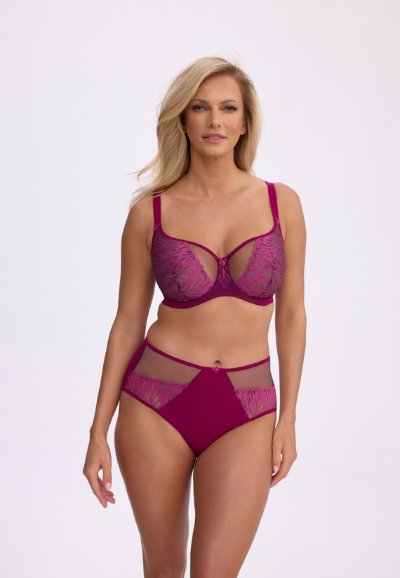 Gaia Mariana BS0 1385 Сутиен Soft Balconette Chianti с бродерия SB6