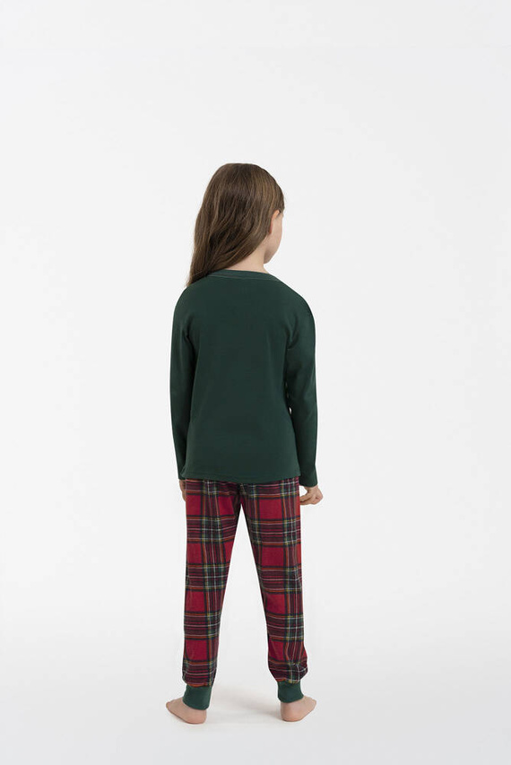 Детска пижама Tess Италианска мода - зелена/принт 