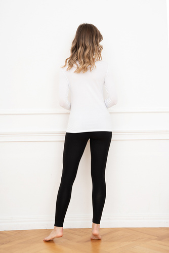 Блуза Ibiza Дамска блуза с дълъг ръкав Италианска мода - бяла 