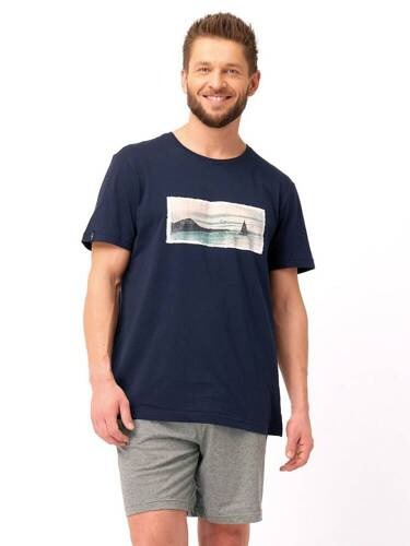 MNS 606 Мъжка пижама Key, графит