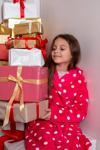 998 Детски халат с папийонка Forex - син