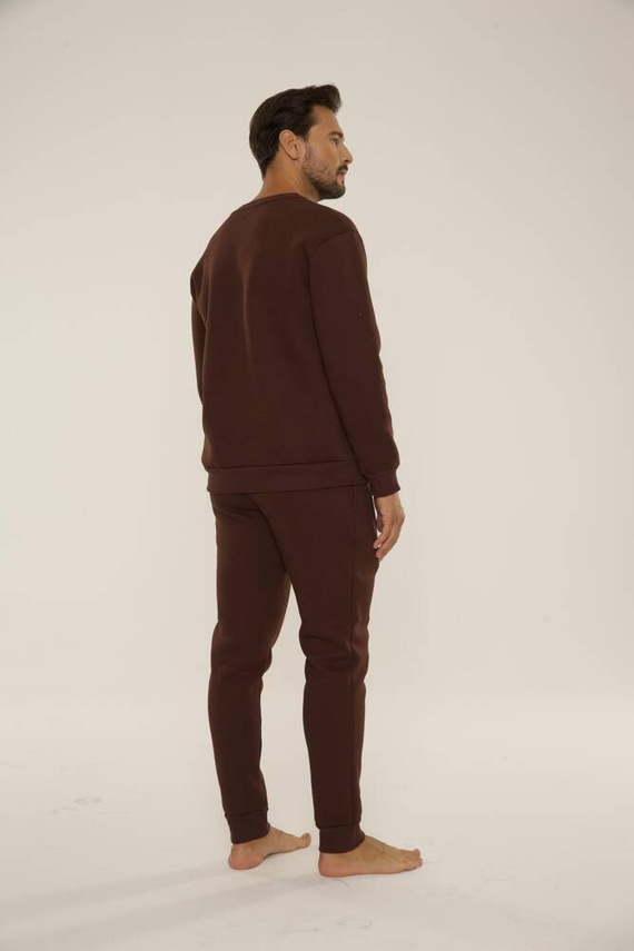 813 Indigo Мъжки спортен костюм от De Lafense - шоколад