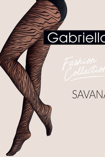 Чорапогащник Gabriella Savana 20 den зебра тънък модерен стилен