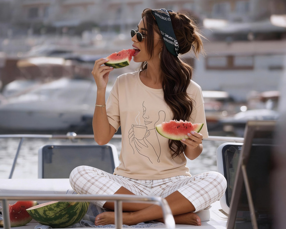 Дамска пижама Cornette 775/340 Morning 100% памук 7/8