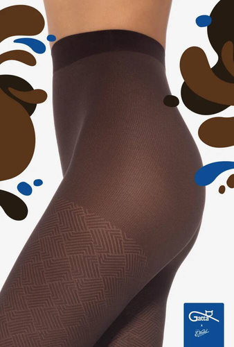 Wedel wz.02 Rajstopy damskie 40 den Gatta - dark choco