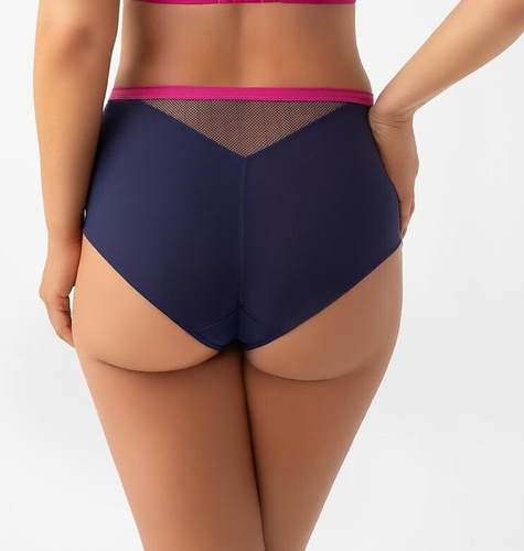 Gorsenia F022 Savina Дамски бикини от тюл с бродерия, гладък гръб