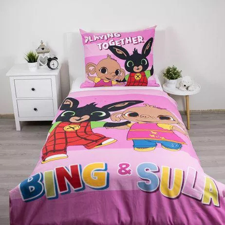 Спално бельо Зайчето Бинг и Сула 140x200 Jerry Fabrics памук