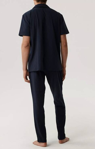 BNMP-002 Мъжка пижама с къс ръкав Atlantic - тъмносиня