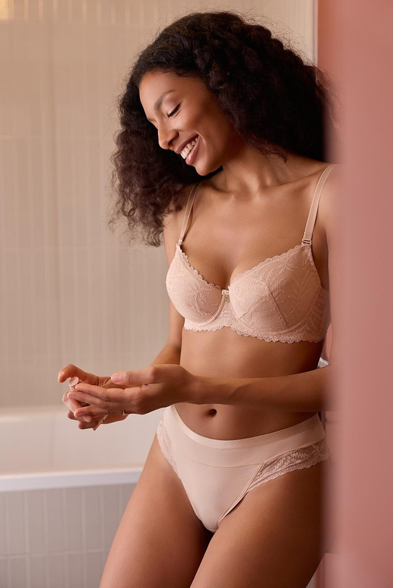 Mefemi by Nipplex Petra DB25 бразилиани микрофибър дантела