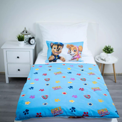 Jerry Fabrics Памучно спално бельо Paw Patrol PP650 100x135 40x60 Памук