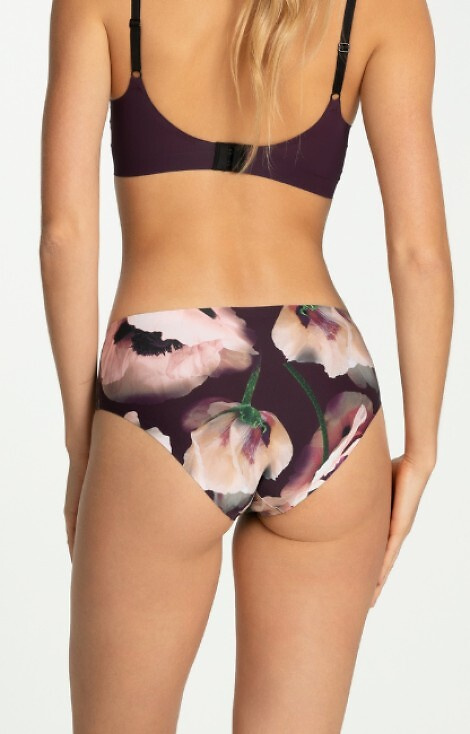 Дамски бикини Julimex Velvet Bloom Simple Classic – флорален принт, безшевни