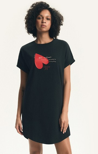 Нощница Elain 44496 Henderson – 100% памук, сърца, свободна кройка