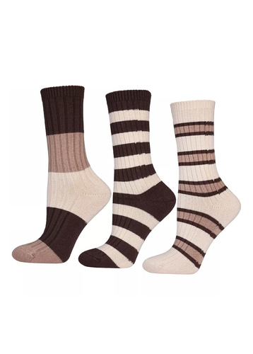 Дамски чорапи Moraj CDC 400-513 - оребрени, изработени от вискоза, меки и не оказват натиск