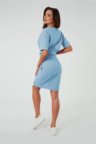 Дамска мини пола Stella Италианска мода - синьо