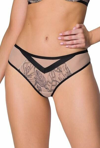 F-3900/5 Xanthe Дамски слип Мат - бежово черен