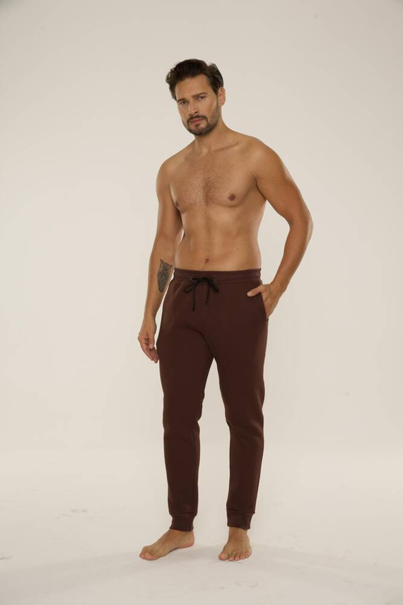 813 Indigo Мъжки спортен костюм от De Lafense - шоколад