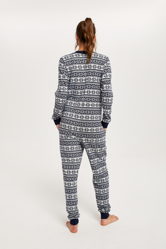 Дамски гащеризон Alaska Италианска мода - тъмно синьо