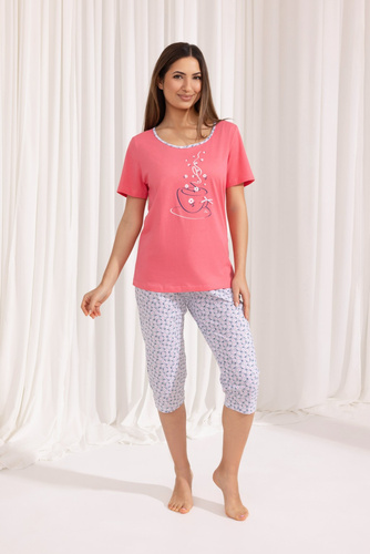 Дамска пижама 685 Regina - коралова