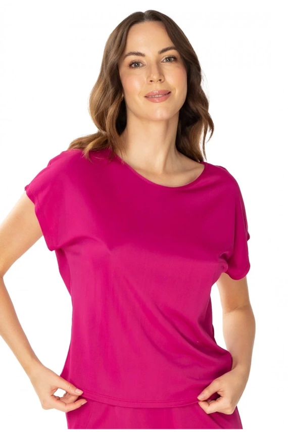 86683 Larisa Пижама блуза Чайка фуксия