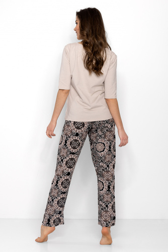 La Boheme Дамска пижама Momenti Per Me бежова