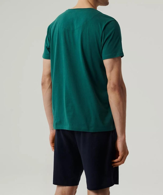 NMP-379 Мъжка пижама с къс ръкав, Атлантик-изумрудено морско синьо