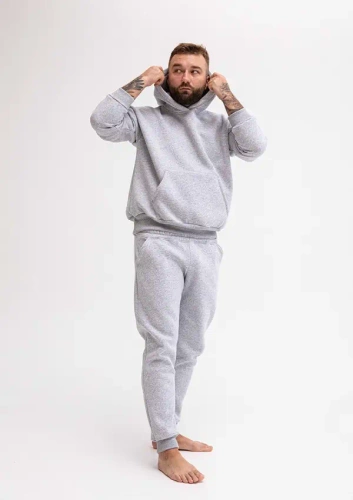 DK-K-B14 Комплект мъжки анцуг Dkaren - сив