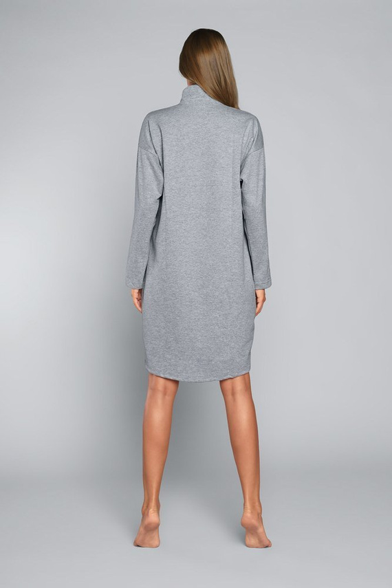 Grafi Дамски халат с цип Италианска мода - меланж 