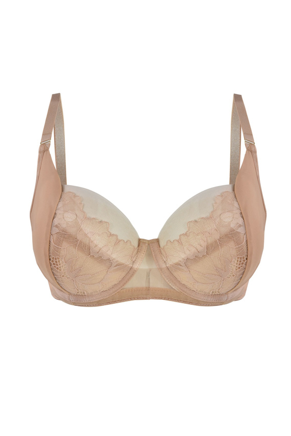 Mediolano Selena Soft 19265 Бежов мек дантелен сутиен Soft