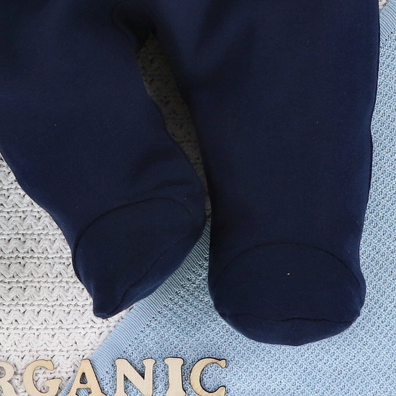 ABN-5392 Fun Origami Półśpiochy z bawełny organicznej Nini granatowy