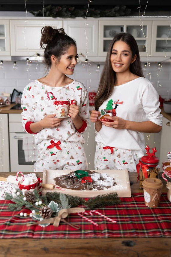 Дамска пижама Samantha Sensis -ecru