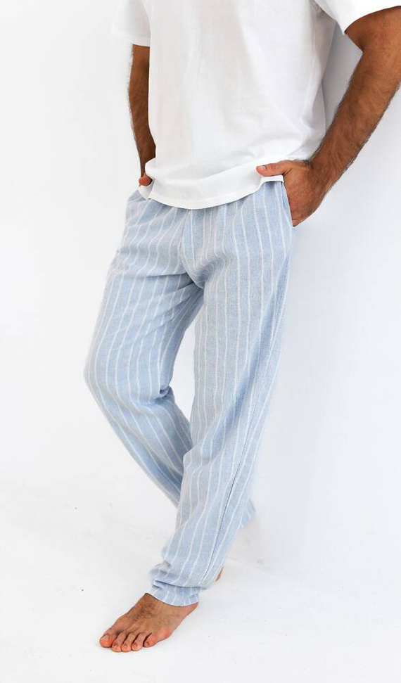 Мъжка пижама David Sensis - перлена