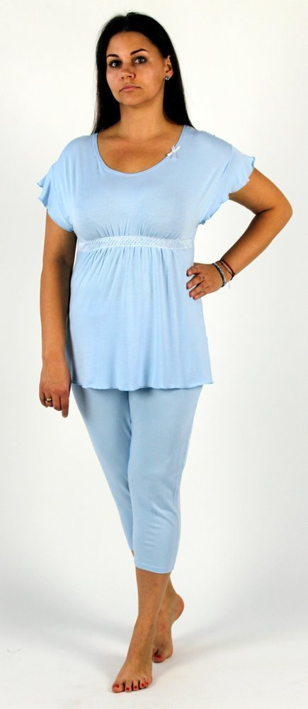 448 Julie Дамска 3/4 пижама - синя