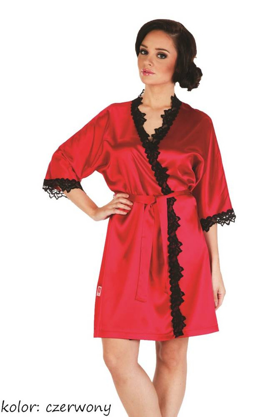 929 Kleoree Дамски халат De Lafense - червен