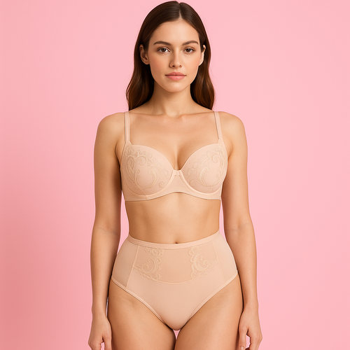 VB-474 Biustonosz full cup Vena – pełne miseczki i koronka Vena nude