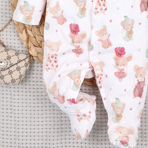 Бебешки гащеризон  Little Mouse Nini 100% органичен памук – за новородени