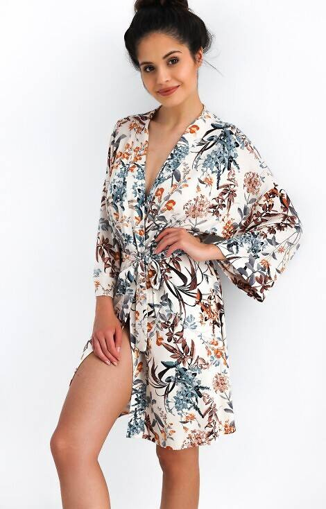 Дамски халат Sensis Dolores - кремав