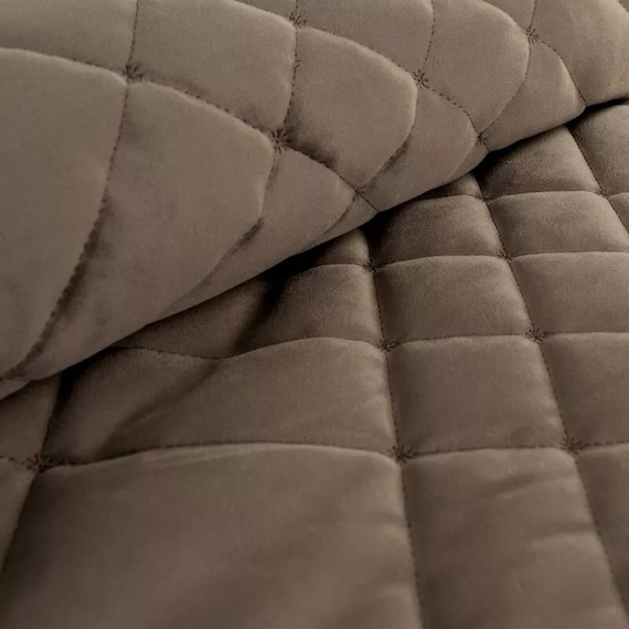 Ria 6 Декоративно кадифено покривало Европердета кафяво