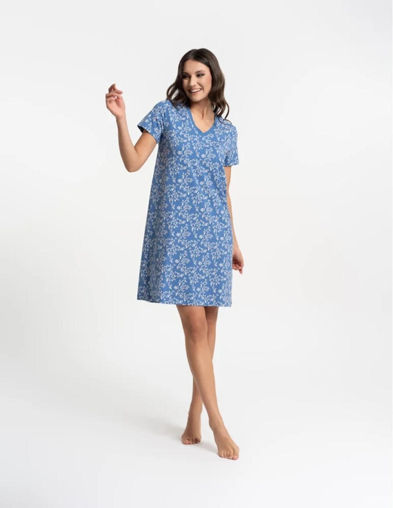 Дамска нощница Moraj PDK2700-009 памук V-деколте удобна