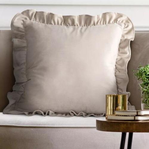 Калъфка Brenda 45x45 салвия кадифе Eurofirany с къдри beige