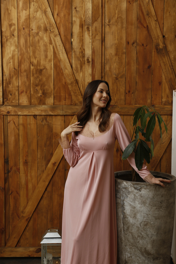 86649 Дамска нощница Одеса Чайка розова