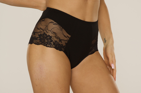 530 Iness Панталон с висока талия De lafense - черен