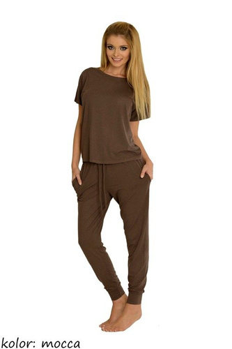 524 Paula Дамска пижама De Lafense - mocca