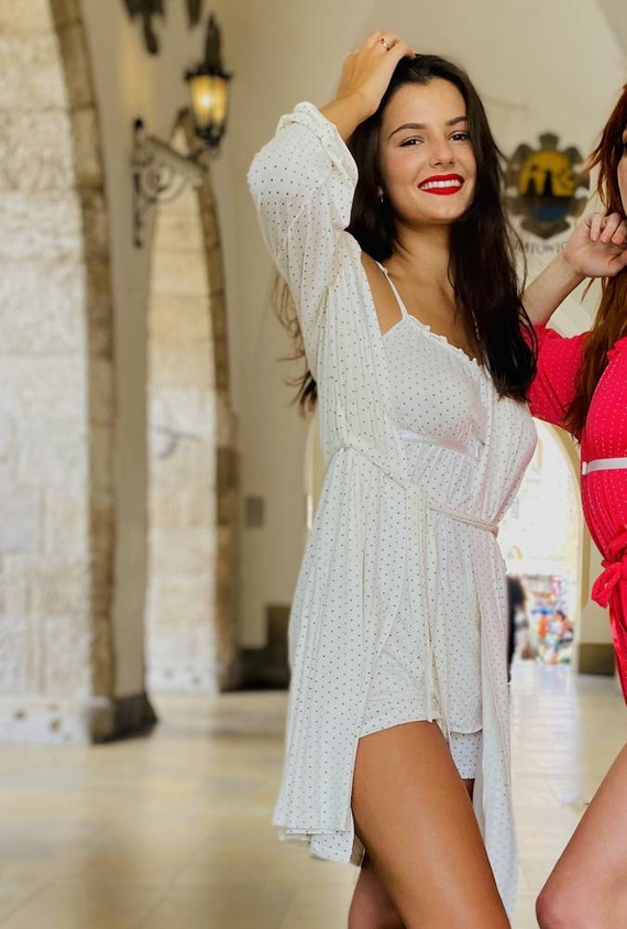 915 Dots Дамска пижама Forex - екрю