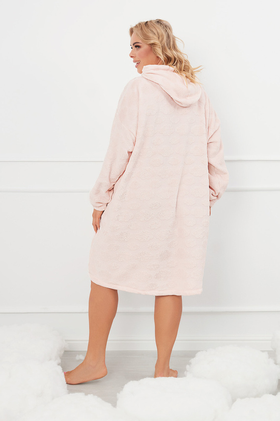 Runa Дамска блуза с качулка Италианска мода - розово 