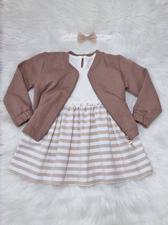 Детски суичър бомбър Gracja Bambarillo бежов