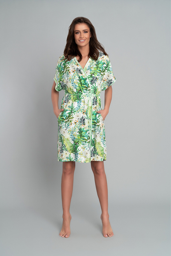 Florina Дамски халат за баня Италианска мода - печат на листа