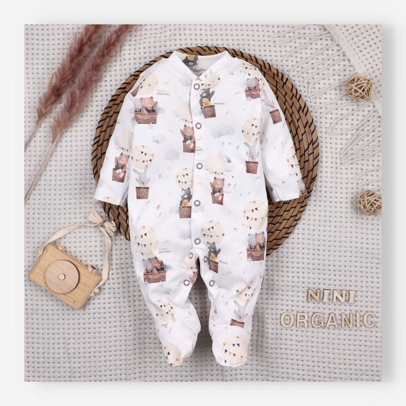 Бебешки гащеризон Balloon Friends Nini 100% органичен памук – за новородени